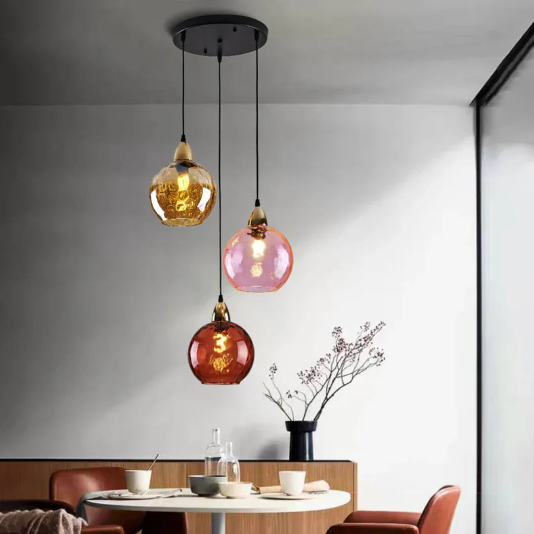Elegant Triple Cluster Pendant Light