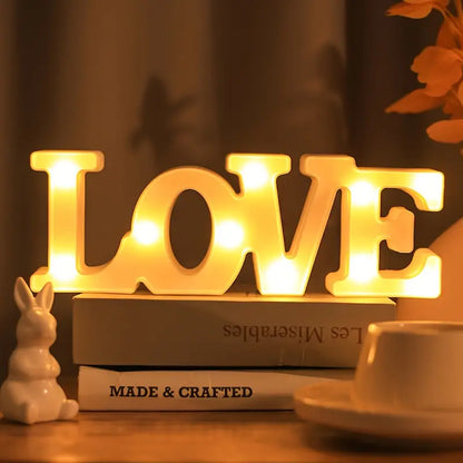 Led Letters  Numbers And Symbols - Illuminated Decorations With Warm White Light For Parties And Living Spaces