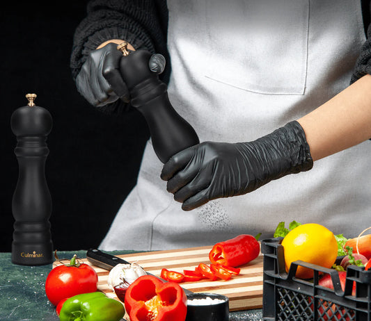 Salt And Pepper Mill Set - Manual Wooden Spice Mill With Ceramic Grinder And Adjustable Grind