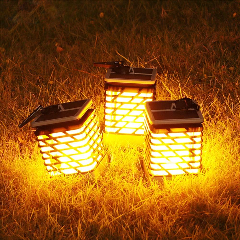Solar Led Garden Lantern With Groove Design - Decorative Outdoor Lighting For The Garden
