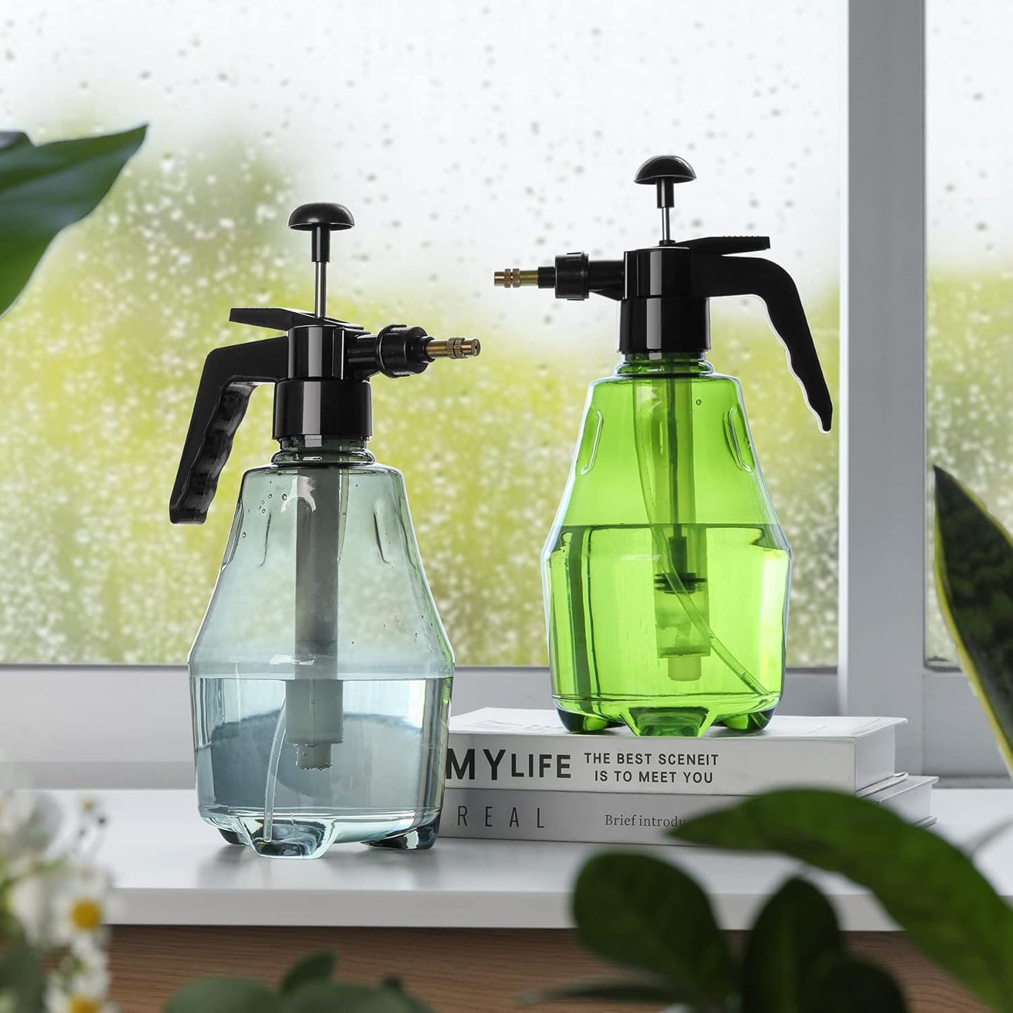 Pressure Pump Spray Bottle - Manual Spray Bottle for Garden and Plant Care