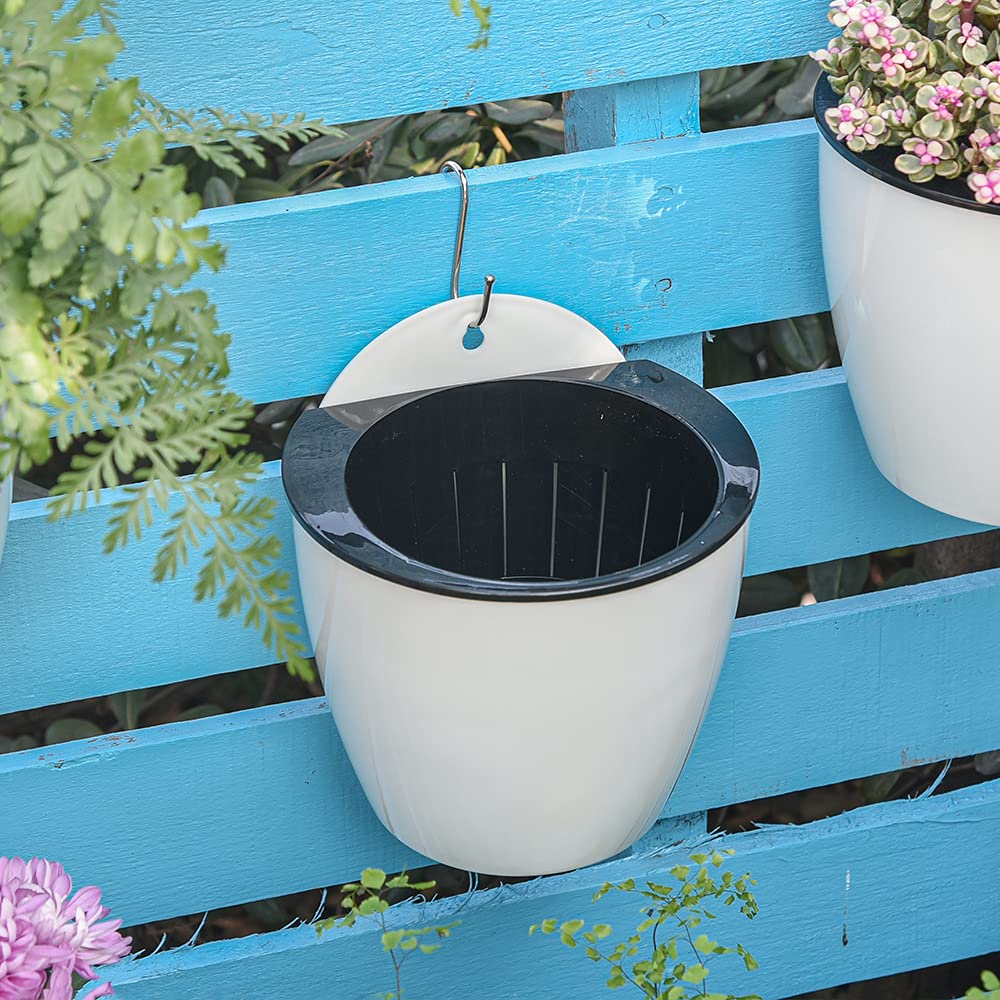 Self - Watering Hanging Plant Pot - Modern Flower Pot for Wall Mounting