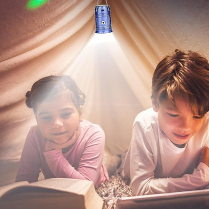 Solar Camping Lamp With Usb Charging - Portable Led Lantern For Outdoor Activities And Emergencies