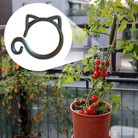 Cat - Shaped Plant Clip - Cute Plant Support for Garden and Houseplants