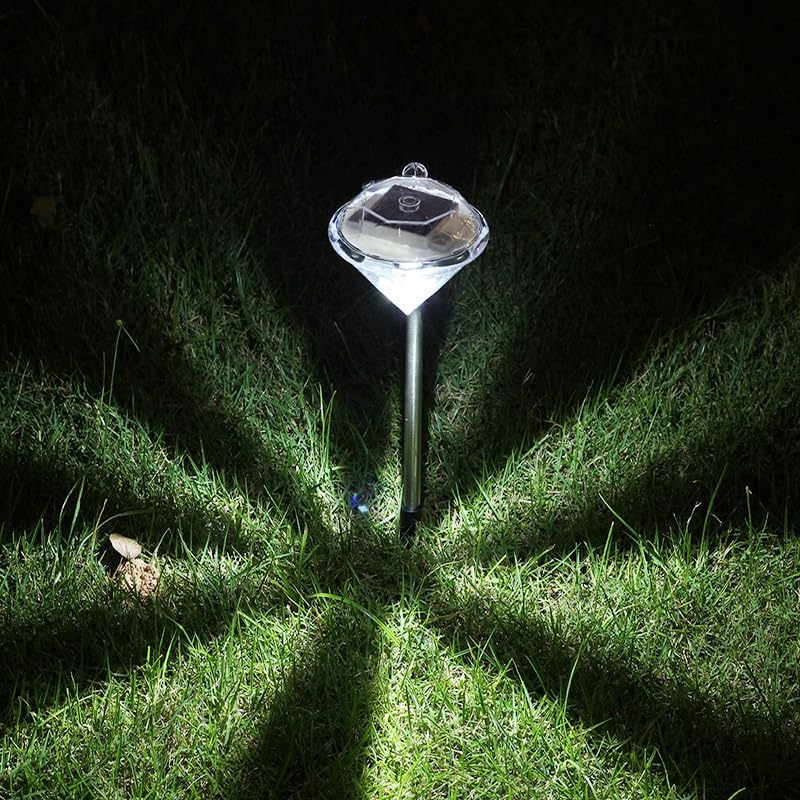 Diamond - Shaped Solar Garden Light - Led Lamps For Outdoor Use For Decoration And Lighting