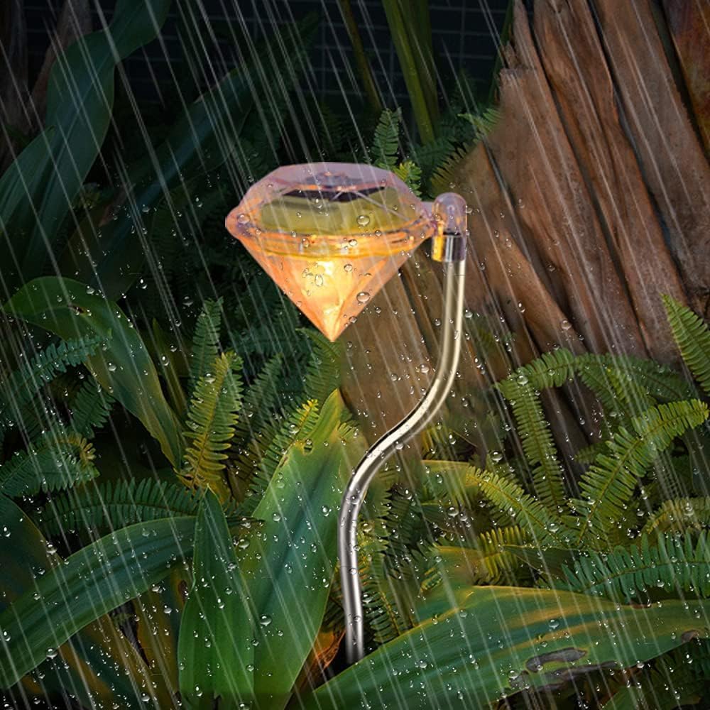 Diamond - Shaped Solar Garden Light - Led Lamps For Outdoor Use For Decoration And Lighting