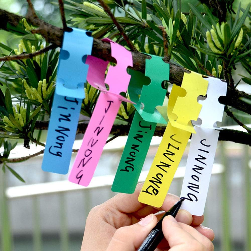 Reusable Plastic Plant Labels for Garden and Tree Marking