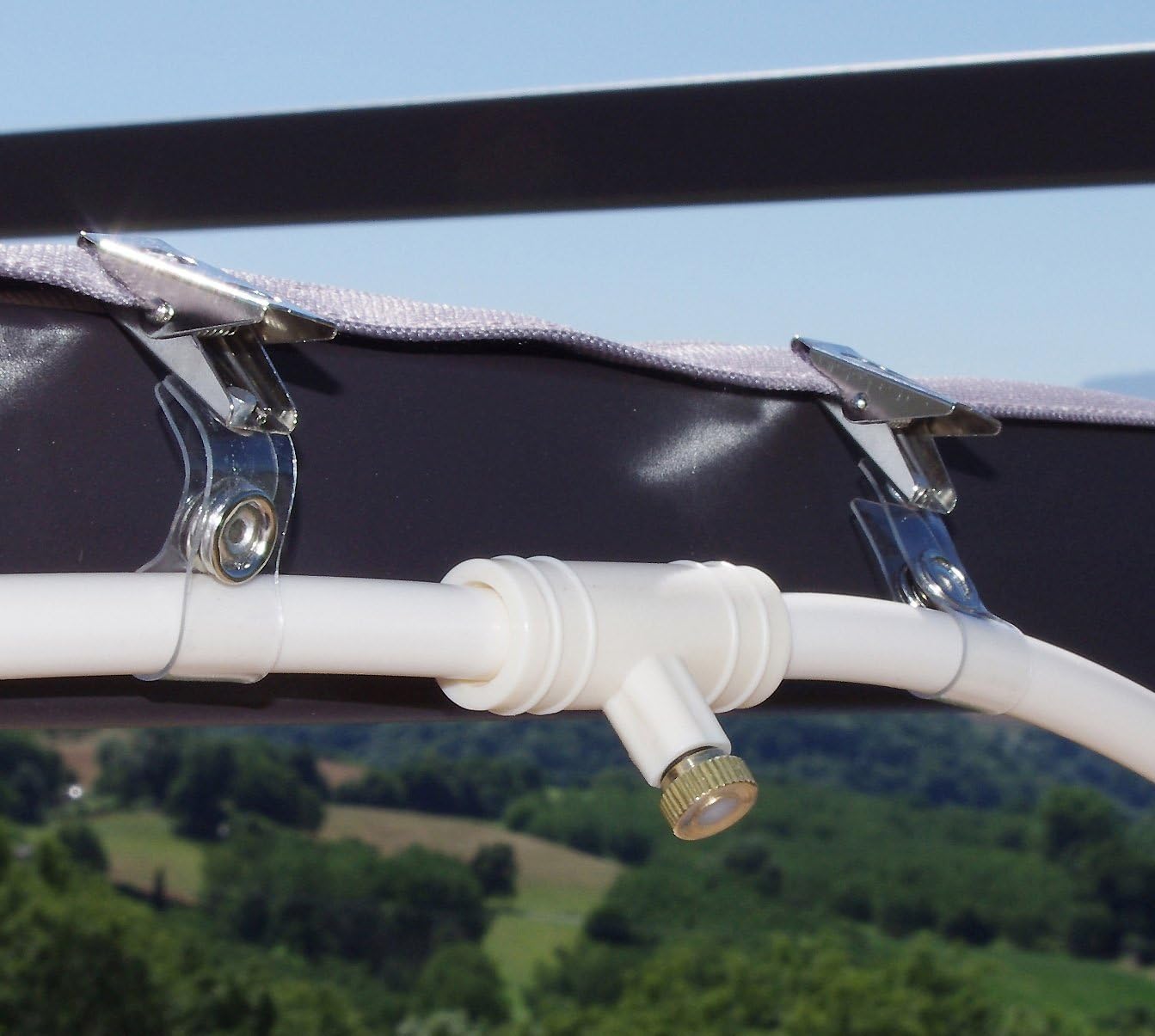 Spray Irrigation System - Water Hose with Spray Nozzles for Cooling Refreshment in the Garden