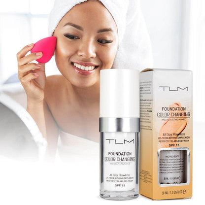 Colour - Changing Foundation - Adapts to Every Skin Colour