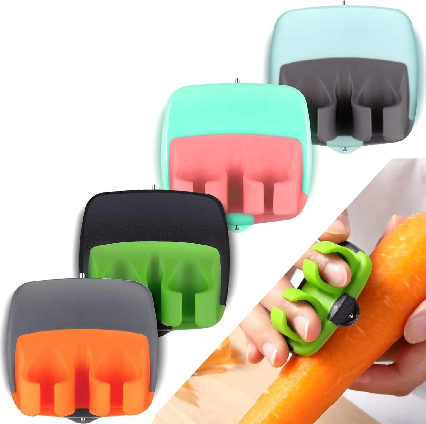 4 - Piece Finger Vegetable Peeler Set