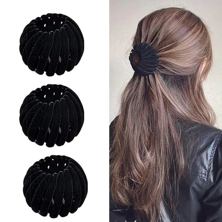 Stylish Bird's Nest Hair Clips – Set of 3