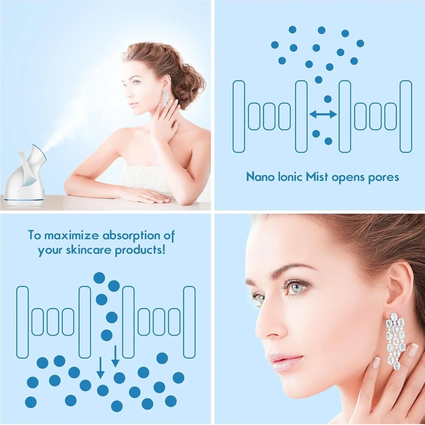Nano-Ionic Facial Steamer | For Deep-Acting Skin Care