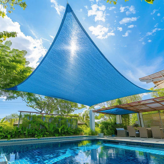 Rectangular Sun Shade Sail - UV - Resistant Sun Shade Sail with Rope