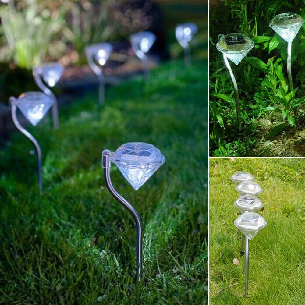 Diamond - Shaped Solar Garden Light - Led Lamps For Outdoor Use For Decoration And Lighting