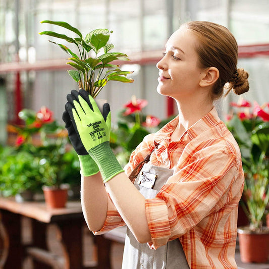 Work Gloves with Miracle Grip - Non - Slip Gloves for Gardening and Crafts