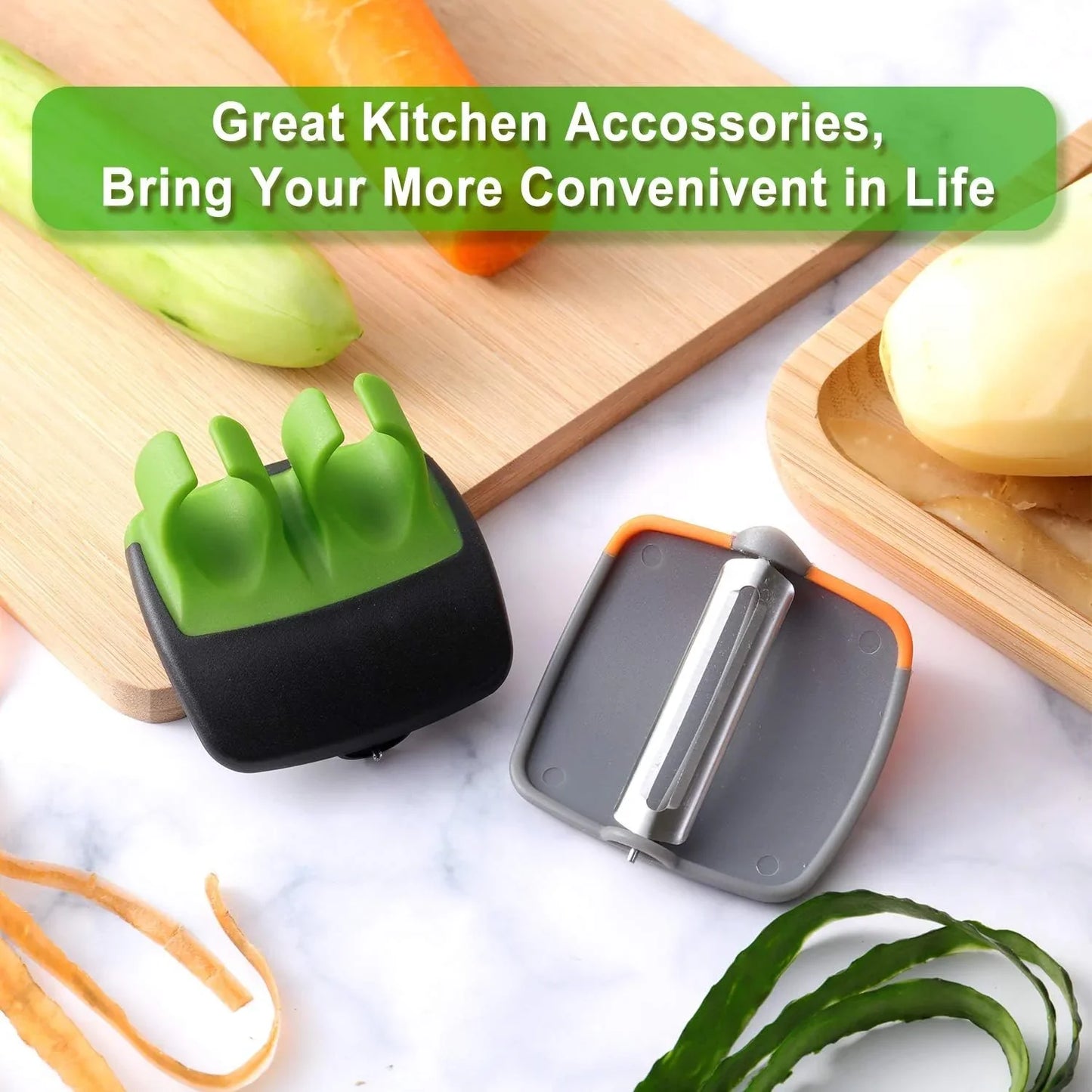 4 - Piece Finger Vegetable Peeler Set