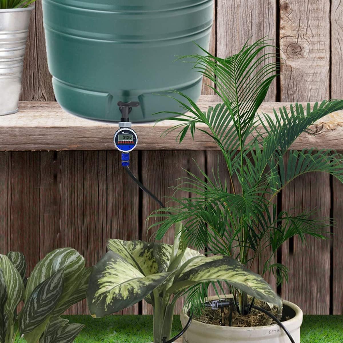 Digital Water Timer with Lcd Display - Automatic Garden Watering for Plants