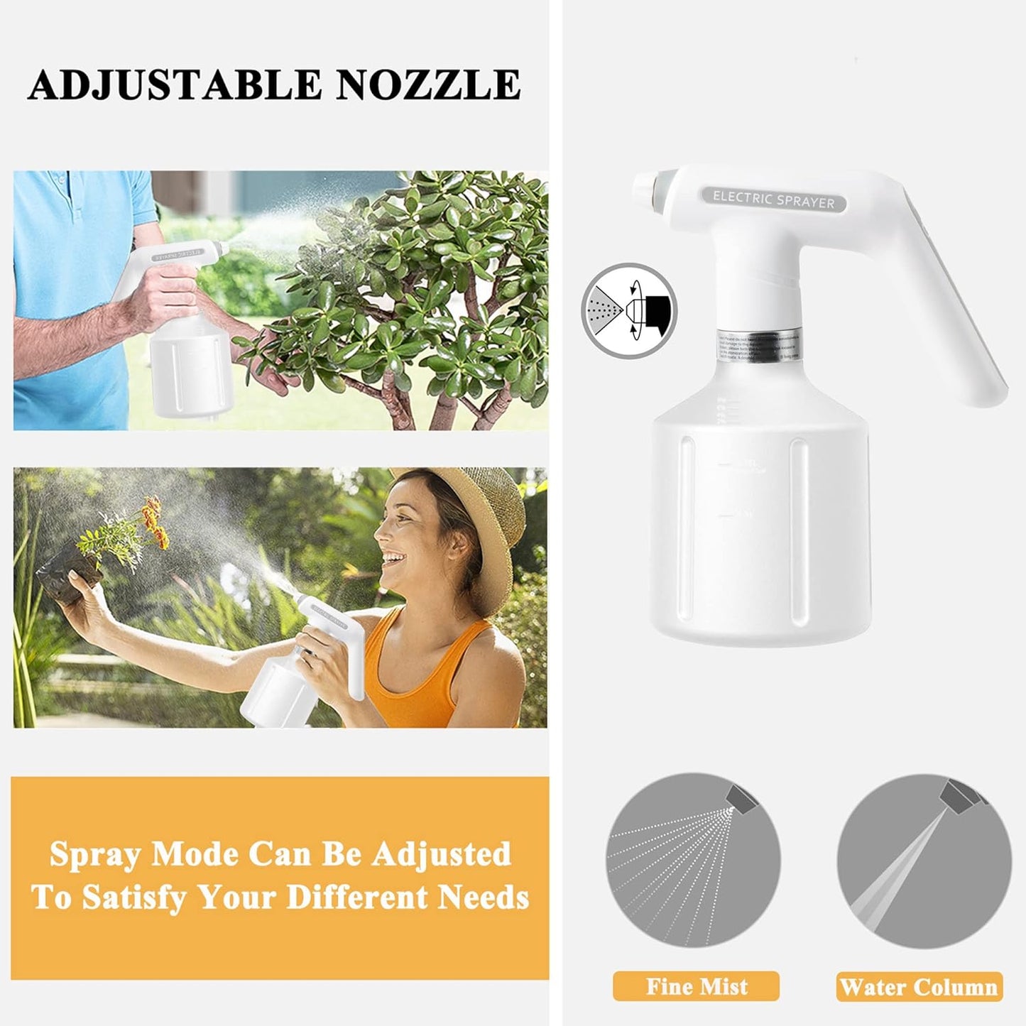 Electric Spray Bottle for Plants - Automatic Watering Can with Comfort Handle