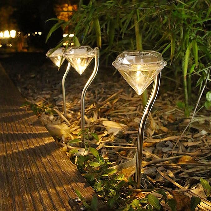 Diamond - Shaped Solar Garden Light - Led Lamps For Outdoor Use For Decoration And Lighting