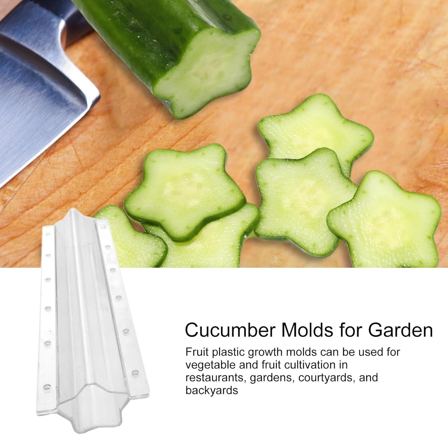 Star - Shaped Vegetable Mould for Cucumbers - Creative Moulding Rail for Fruit and Vegetables