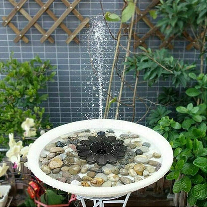 Solar - Powered Fountain for the Garden - Flower Design Water Fountain for Ponds and Pools
