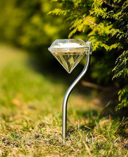 Diamond - Shaped Solar Garden Light - Led Lamps For Outdoor Use For Decoration And Lighting