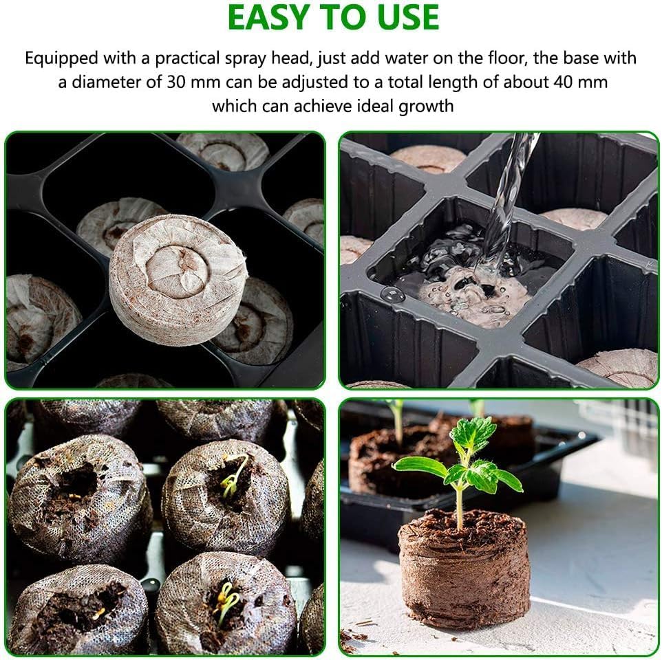 Coconut Fibre Peat Growing Pellets - Starter for Seed Planting