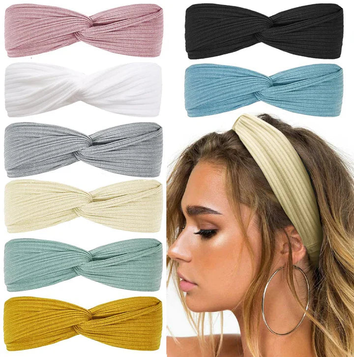 Ribbed Twist Headbands – Boho Design