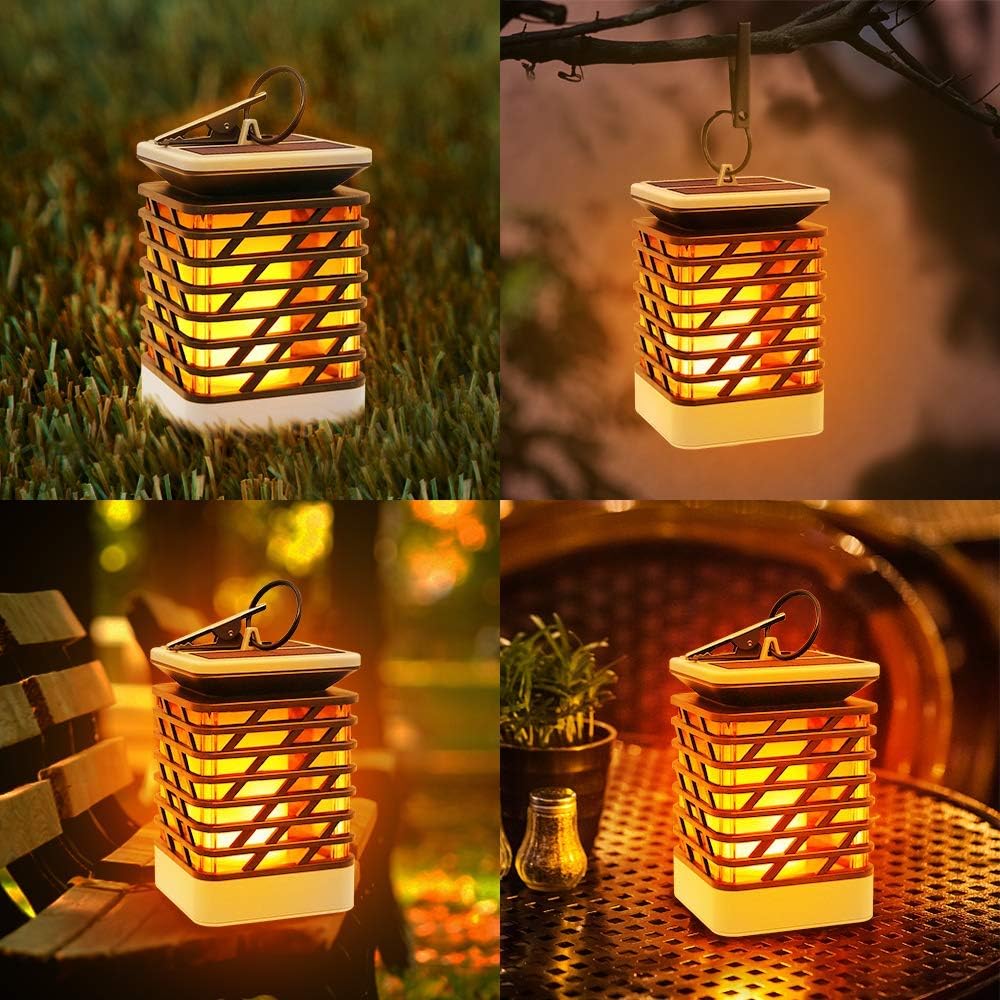 Solar Led Garden Lantern With Groove Design - Decorative Outdoor Lighting For The Garden