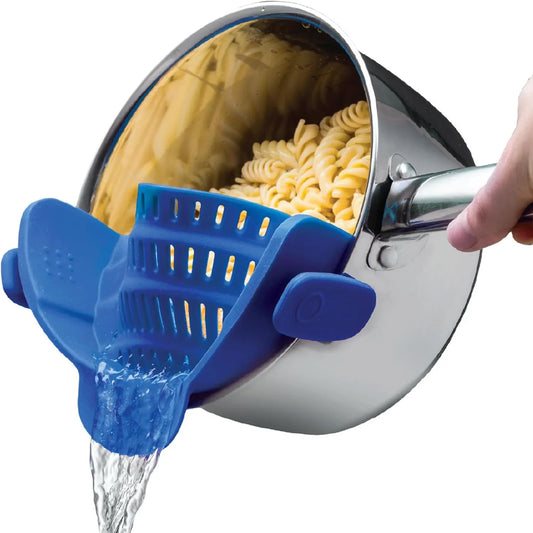 Silicone Strainer With Clip - Heat - Resistant Drip Tray For Food