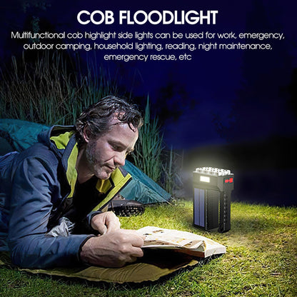 Solar Led Torch - Waterproof  Powerful Hand Torch With Lithium Battery
