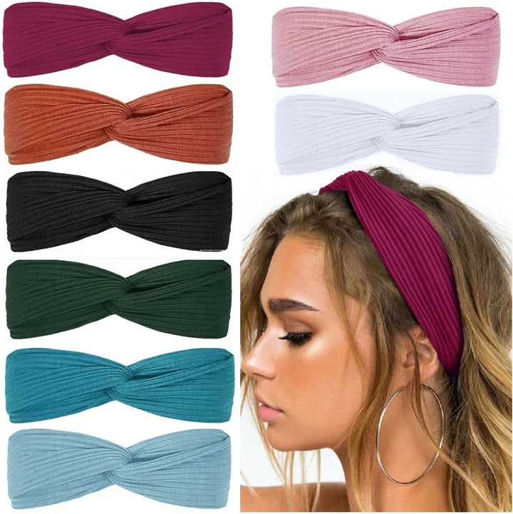 Ribbed Twist Headbands – Boho Design