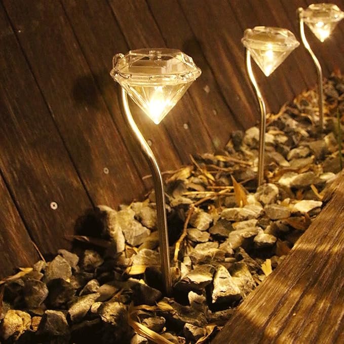 Diamond - Shaped Solar Garden Light - Led Lamps For Outdoor Use For Decoration And Lighting