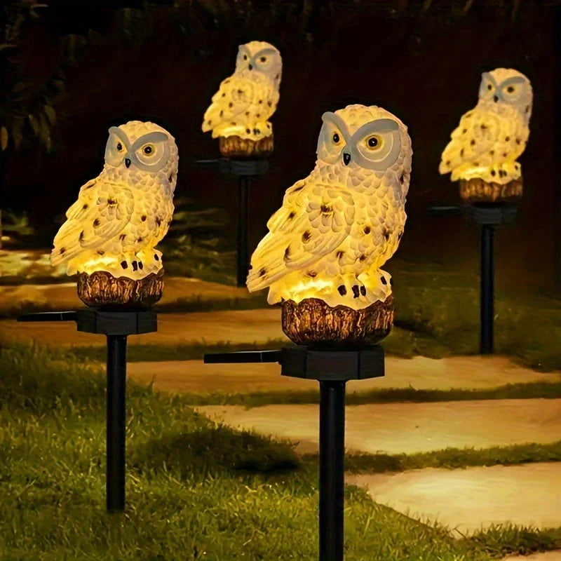 Solar Garden Light Owl - Led Outdoor Light For Garden Patio And Balcony  Weatherproof