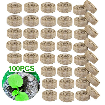 Coconut Fibre Peat Growing Pellets - Starter for Seed Planting