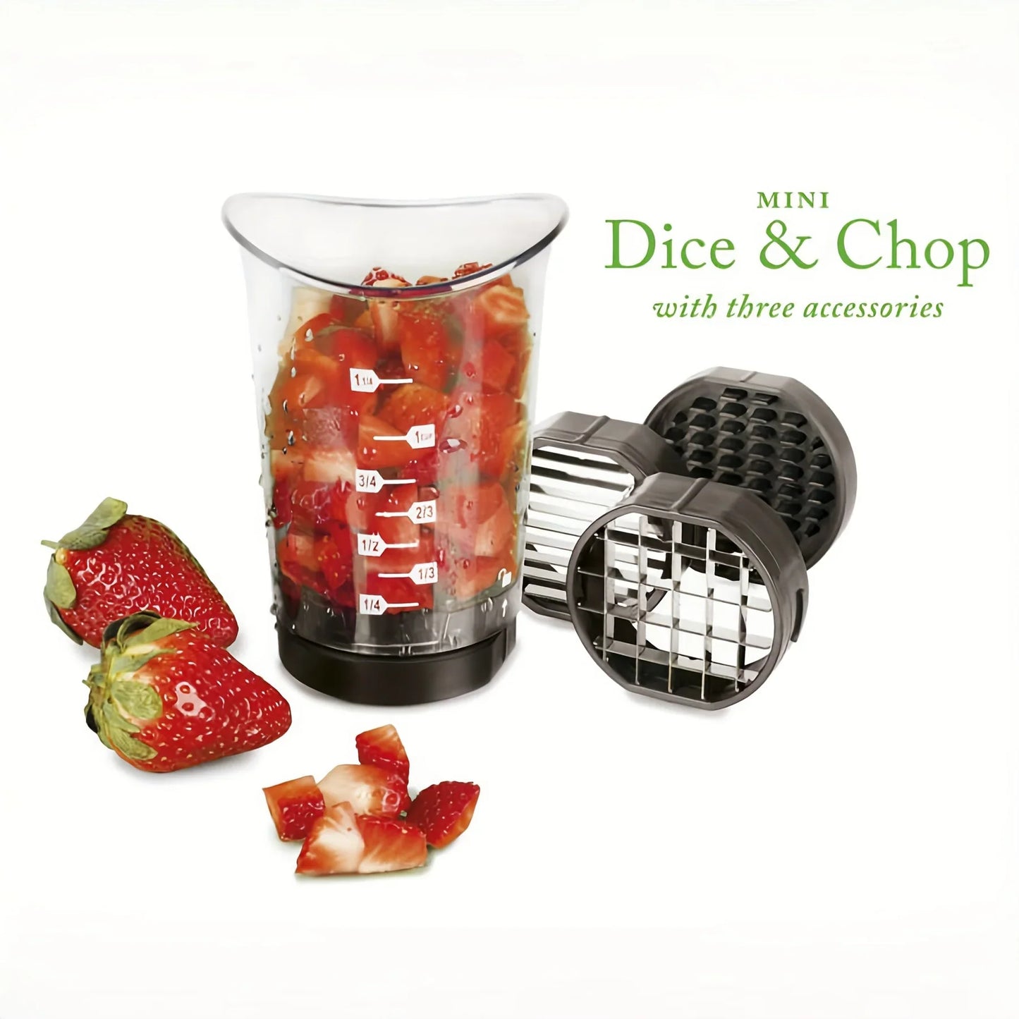 3 - In-1 Manual Vegetable Cutter and Chopper
