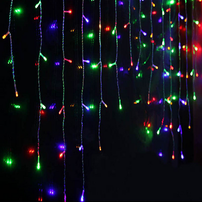 Led Starry Sky Icicle Fairy Lights - Decorative Light Curtains For Christmas And Garden