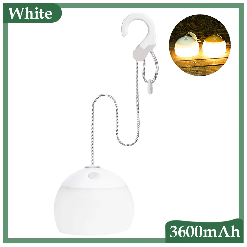 Retro Led Camping Lamp - Rechargeable Usb Light