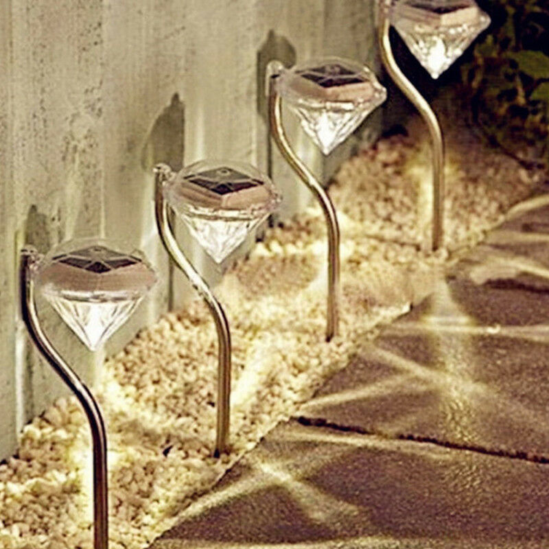 Diamond - Shaped Solar Garden Light - Led Lamps For Outdoor Use For Decoration And Lighting