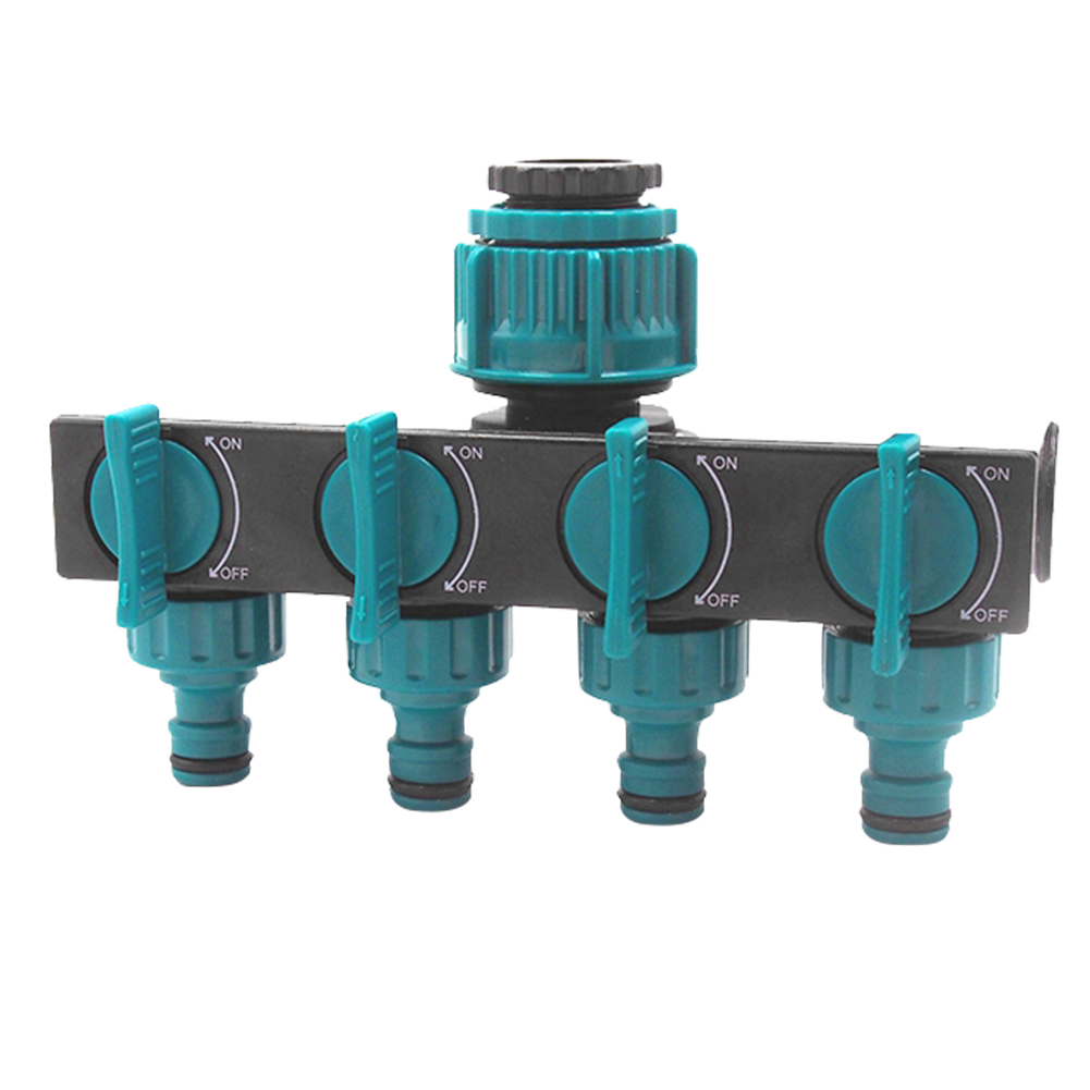 Universal 4 - Way Garden Hose Distributor - Adjustable Tap Distributor