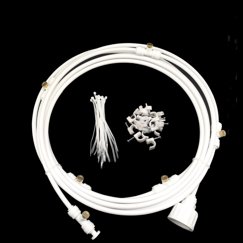 Spray Irrigation System - Water Hose with Spray Nozzles for Cooling Refreshment in the Garden