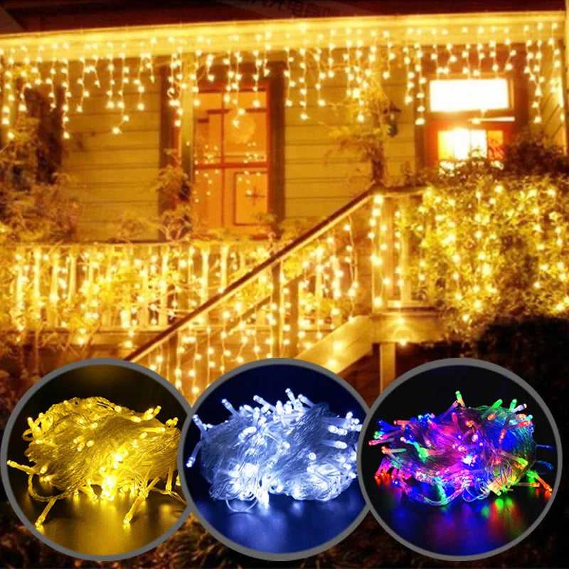 Atmospheric Icicle Fairy Lights