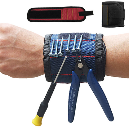 Magnetic Tool Holder Wristband for Screws and Nails