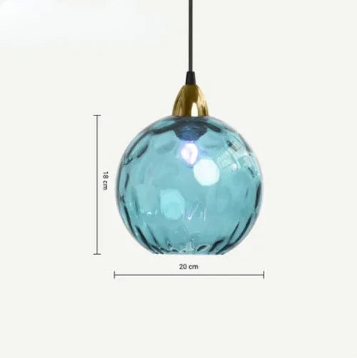 Spherical Glass Pendant Light