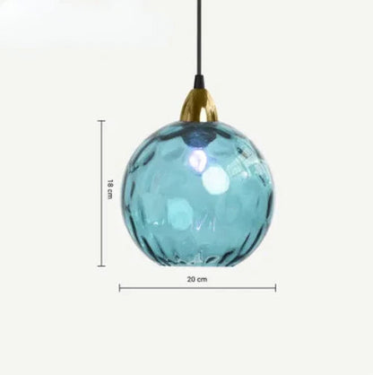 Spherical Glass Pendant Light