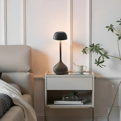 Wireless Dimmable Mushroom Table Lamp