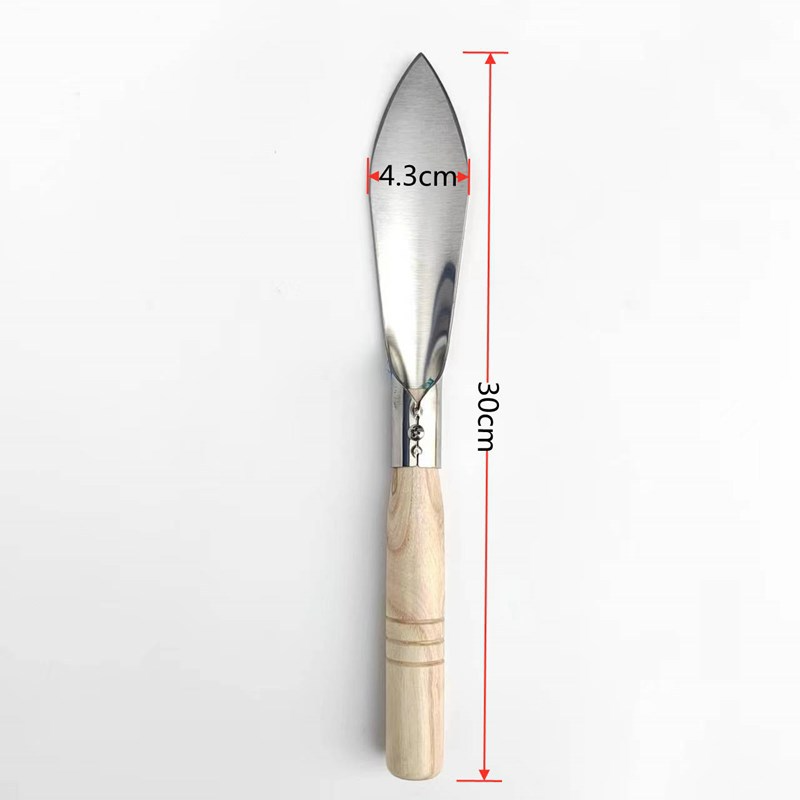 Stainless Steel Weed Cutters and Digging Tools - Garden Tools with Wooden Handles