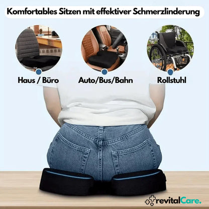 Ergonomic 4D Comfort Seat Cushion With Orthopaedic Support