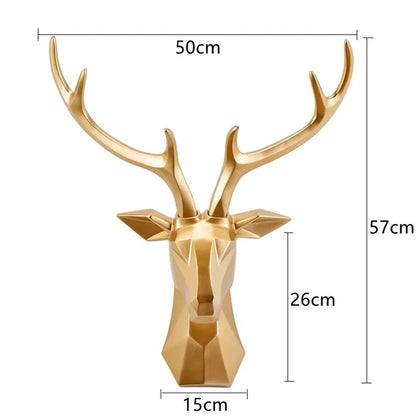 3d Deer Head Decoration For An Elevated Atmosphere