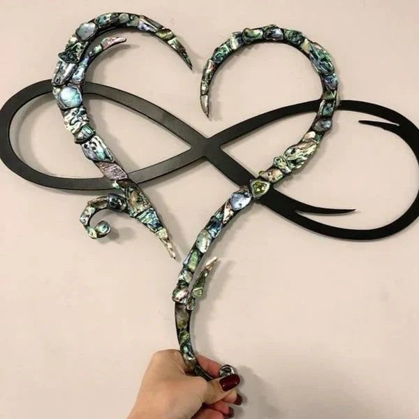Iron Wall Decoration with Infinity Heart